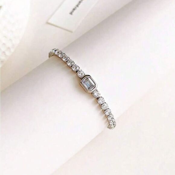 Elegant Silver Bracelet N1456 - Picture 1 of 4